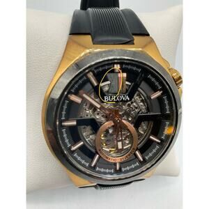 Bulvoa Automatic Men's Watch about 46mm-Black/Gold